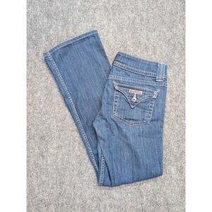 Hudson Jeans Womens 29 Blue Bootcut Flap Pocket Stretch Denim Made USA W170R